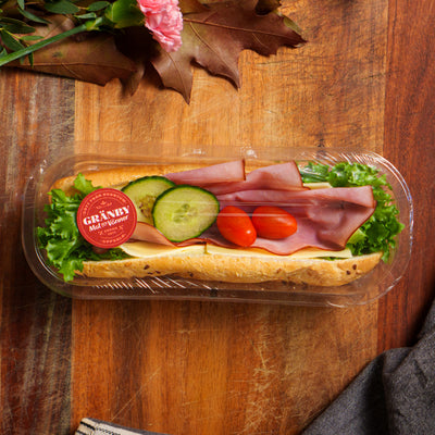 Baguette ost & skinka