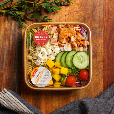 Pastasallad med Kyckling och mango