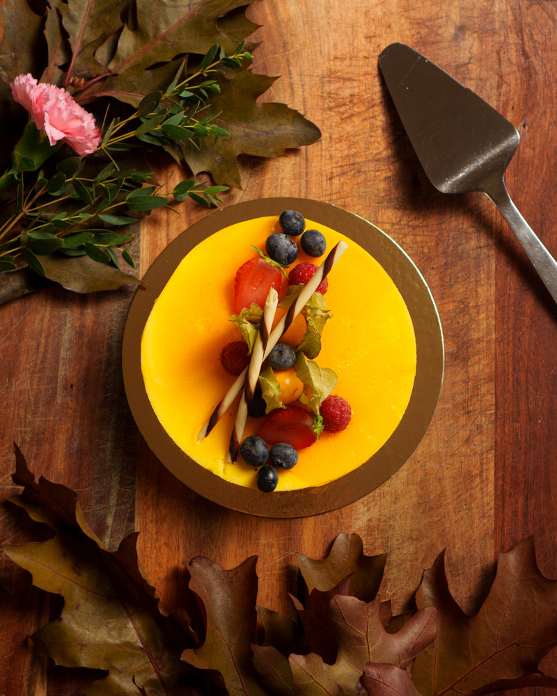 Moussetårta mango