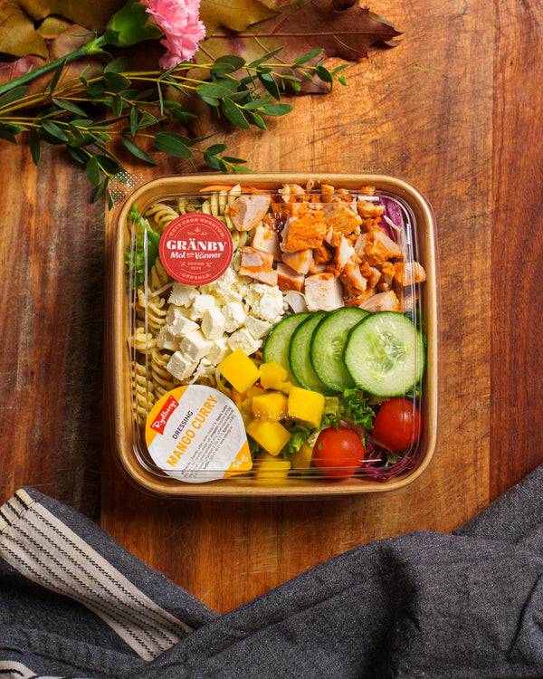 Pastasallad med Kyckling och mango